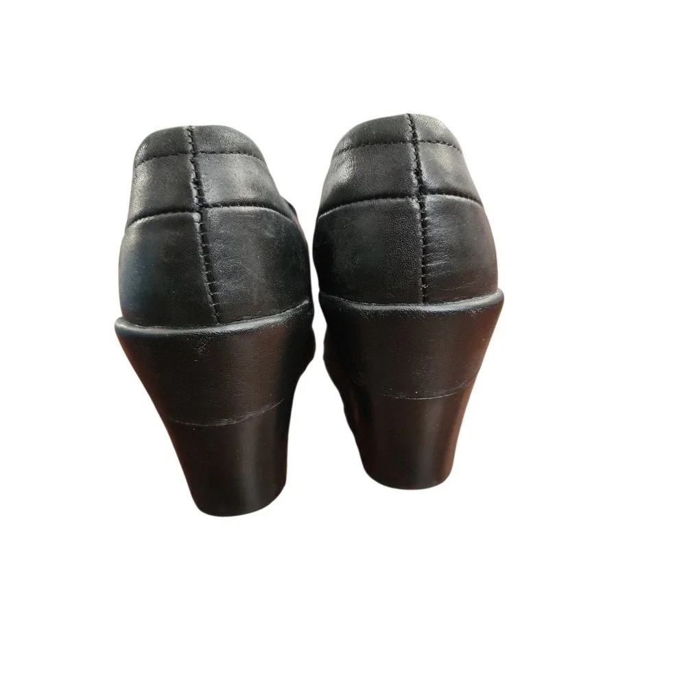 Rockport Wedge Loafers Women 7M Black Professional Comfort Office Wear Durable